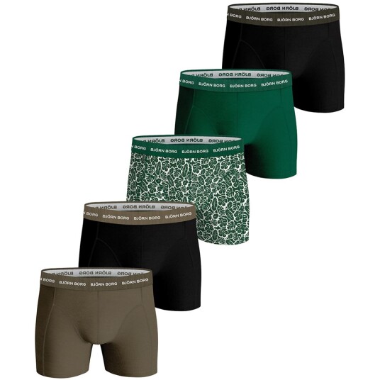 Björn Borg Cotton Stretch Boxer 5P, Underbukser herre Björn Borg Cotton Stretch Boxer 5P, Underbukser herre