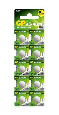 GP Mini LR54/189 alkaliske knappcellebatterier - 10 stk.