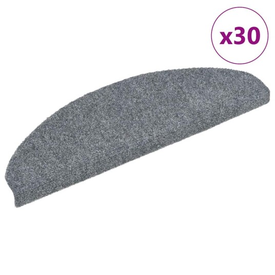  Selvklebende trappematter 30 stk lysegrå 65x21x4 cm 8721288457776