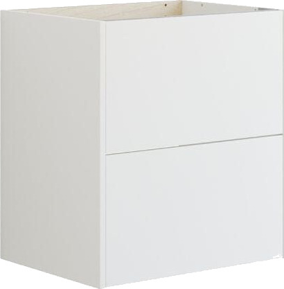 Dansani Inzo Classic Glatt Servantskap 2 Skuff B60 120xh64xd44cm Hvit Matt / 60cm
