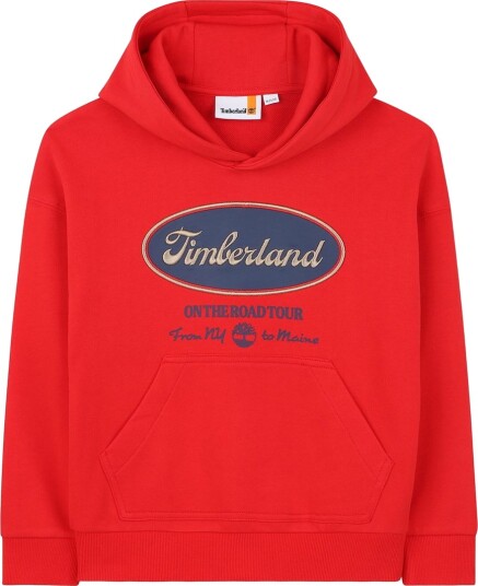 Timberland Hettegenser   Rød m. Trykk   Timberland   12 år 152   Hettegenser