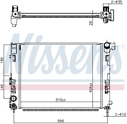 Radiator NISSENS 607086