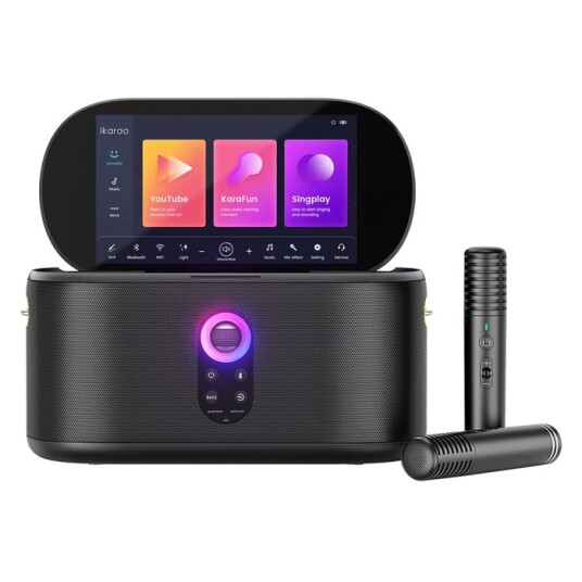 Ikarao Shell S1 Bærbar karaokemaskin med 10,1" HD skjerm Ikarao Shell S1 Bærbar karaokemaskin med 10,1" HD skjerm