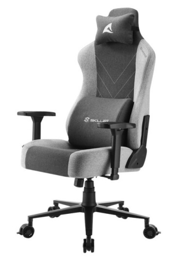 Sharkoon Skiller Sgs30 - Spillestol - Ergonomisk - Høy Bakside - Armlener - T-Formet - Tipping - Roterende - Stoff Aluminiumslegering Høytetthets Støpt Skum Stålramme - Grå Svart Sharkoon Skiller Sgs30 - Spillestol - Ergonomisk - Høy Bakside - Armlener - T-Formet - Tipping - Roterende - Stoff Aluminiumslegering Høytetthets Støpt Skum Stålramme - Grå Svart