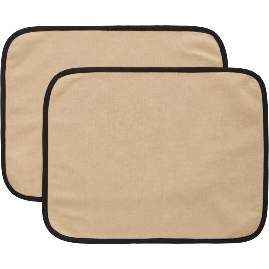 Decotique Elvira Spisebrikke 35x45 cm 2 pk Naturlig / Sort Decotique Elvira Spisebrikke 35x45 cm 2 pk Naturlig / Sort