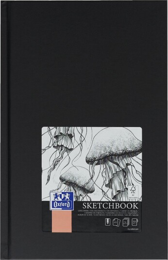 Oxford A5 Skissebok 96 Ark 100 g/m² Innbundet Sort