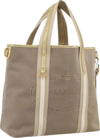 Prada Vintage Dame Pre owned Beige ONE SIZE,