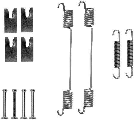 Tilbehørsett, bremsesko HELLA 8DZ 355 200-751