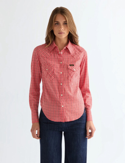 Wrangler Western Shirt Red L x 00