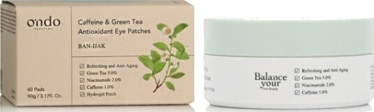 Ondo Caffeine & Green Tea Antioxidant Eye Patches 60 Pads