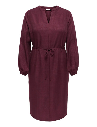 ONLY Carmakoma Carbay Ls V-Neck Blk Dress Wvn Bf - Burgundy - 46 ONLY Carmakoma Carbay Ls V-Neck Blk Dress Wvn Bf - Burgundy - 46