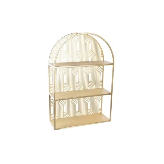 Bokhylla Gyllene Metall 40 x 15 x 60 cm