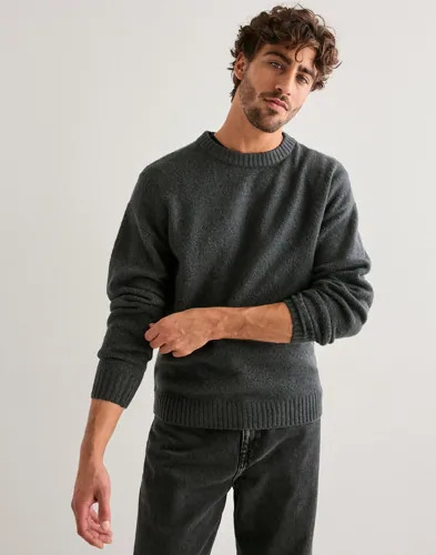 Jack & Jones Jjesoho Ollie Knit Crew Neck Sn Strikkegensere Grå