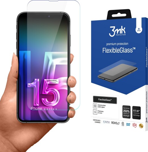 3mk FlexibleGlass - screen protector for mobile phone - shatterproof 3mk FlexibleGlass - screen protector for mobile phone - shatterproof