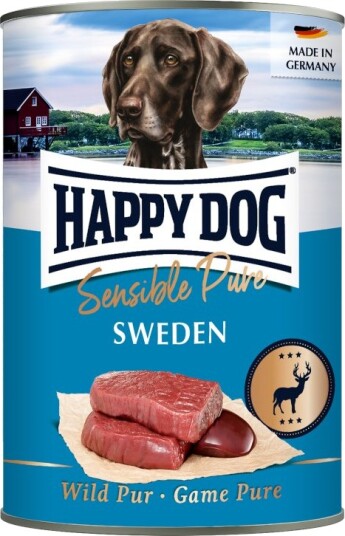 Happy Dog Sensible Pure 24 x 400 g Sverige Vilt Pur Happy Dog Sensible Pure 24 x 400 g Sverige Vilt Pur