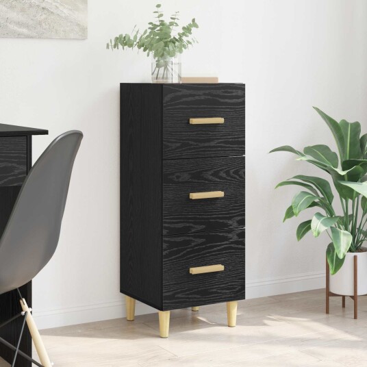 Serviesskap Svart eik 34,5 x 34 x 90 cm Konstruert tre Serviesskap Svart eik 34,5 x 34 x 90 cm Konstruert tre