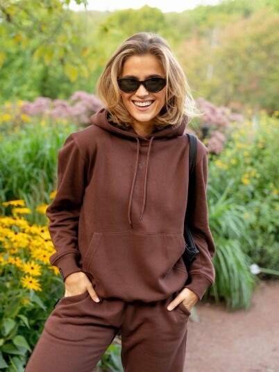 Twentyfour & Art Hoodie U Brun 3XL