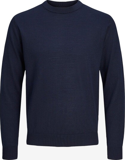 Jack & Jones   Genser Jprblamerino Knit Crew Neck   Blå