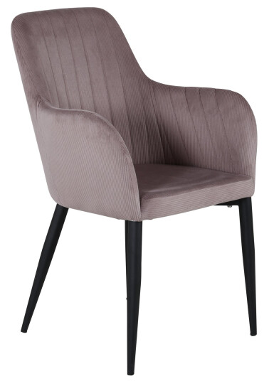 Venture Design COMFORT spise stol Rosa Fløyel/svart Rosa