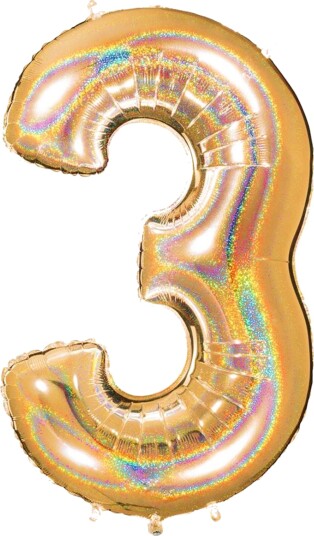 Ballongkungen Tallballong Glitter Gull Tallet 3 723GHG5