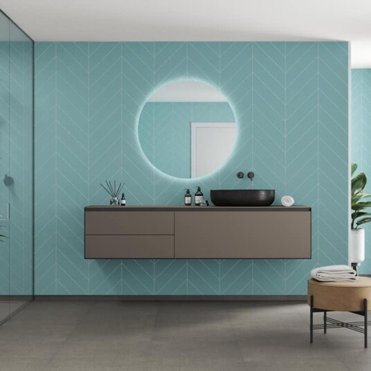 Baderomspanel Fibo 3212 M78 Aqua Mint