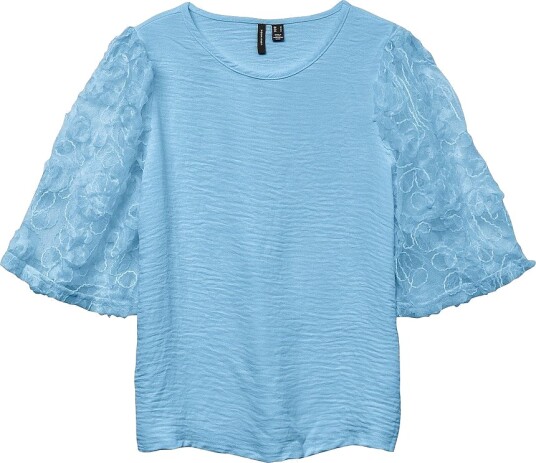 Vero Moda - Topp vmNina 2/4 Top Jrs - Blå