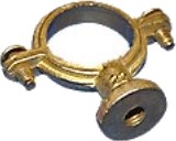 Rørbærer Messing Med Vægflange 22 Mm