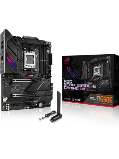 ASUS ROG Strix B650E-E ATX Hovedkort med Wi-Fi 6 og DDR5 ASUS ROG Strix B650E-E ATX Hovedkort med Wi-Fi 6 og DDR5