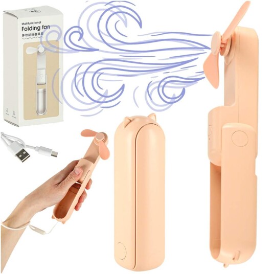 Northio Mini håndvifte sammenleggbar USB rosa Northio Mini håndvifte sammenleggbar USB rosa