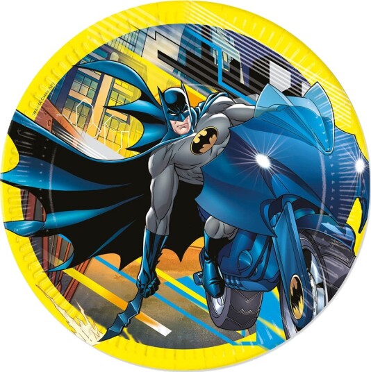 Decorata Party Papirtallerkener 8-pack 23 cm Batman Rogue Decorata Party OneSize Tallerken Gul Svart 93452-Batman Rogue Rage
