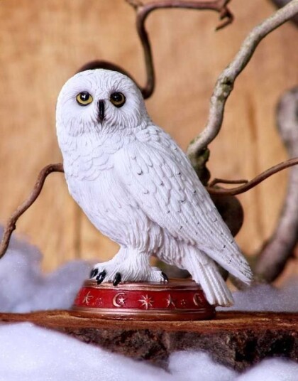 Wizard"s Familiar Harry Potter Inspirert Hvit Uglefigur 10 cm