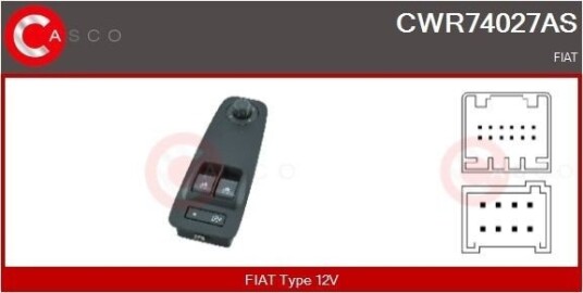 Bryter, vindusheis CASCO CWR74027AS Bryter, vindusheis CASCO CWR74027AS