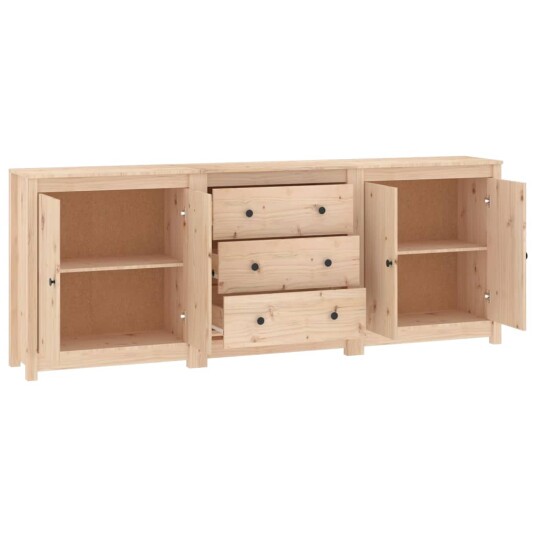 vidaXL Skjenk 210x35x80 cm heltre furu