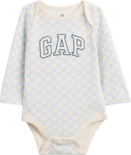 GAP Organic Cotton Gap Logo Bodysuit Blue 62/74 GAP Organic Cotton Gap Logo Bodysuit Blue 62/74