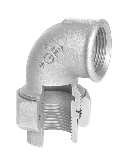 +GF+ angle union 90 galvanized 2"" socket socket