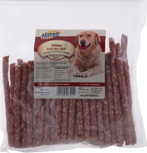 Hilton Duck Rice Stick Hund Tygge 500 G