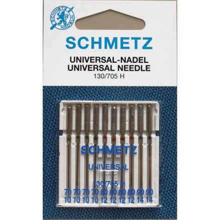 Schmetz Symaskinnåler Universal 130/705H Str 70 90 10 stk Schmetz Symaskinnåler Universal 130/705H Str 70 90 10 stk