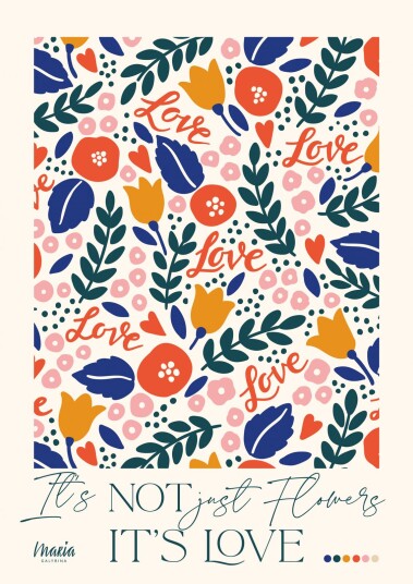 Namly Design Plakat Blomstrende Kjærlighetsdesign POSTER5UABX9 Namly Design Plakat Blomstrende Kjærlighetsdesign POSTER5UABX9