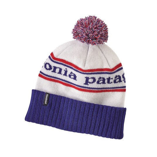 Patagonia Powder Town Beanie Park Stripe: Viking Blue
