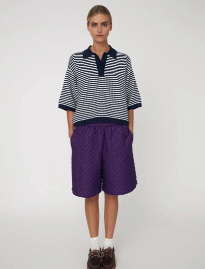 Stella Nova Polo Knit Navy XS Stella Nova Polo Knit Navy XS