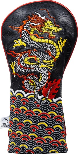 Pins & Aces Driver Headcover Headcover Dragons Dynasty