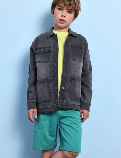 Boboli Fleece Bermuda Shorts Green 116