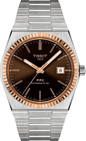 Tissot PRX 18K Powermatic 80 T9314074129100 Herre 40 mm Analog Automatisk Safirglass Tissot PRX 18K Powermatic 80 T9314074129100 Herre 40 mm Analog Automatisk Safirglass