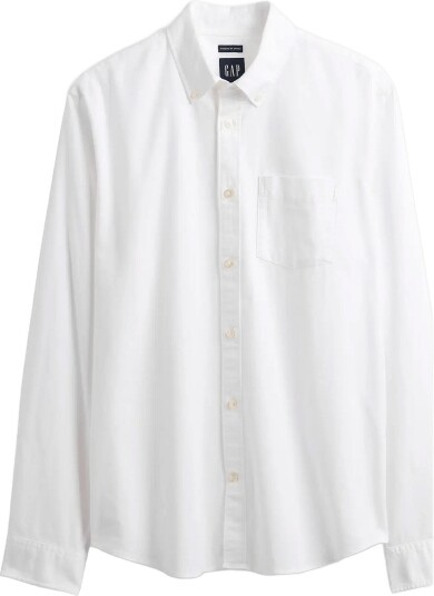 GAP Oxford Button Down Shirt From The Gap Collection WHITE V2 GLOBAL S