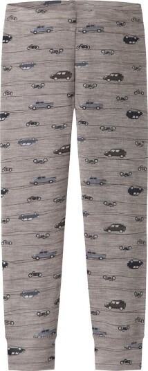 Name It Nmmwang Wool Rib Longjohn Aop Noos Grey 110