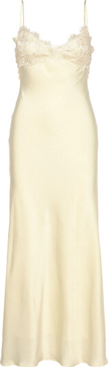 Bardot Elisan Lace Satin Maxi Dress Cream 42 Bardot Elisan Lace Satin Maxi Dress Cream 42