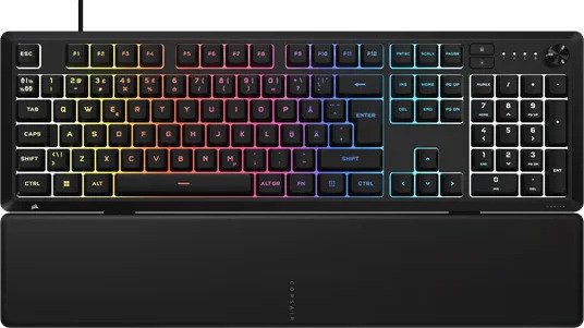 Corsair SKIFF 100 Wired Gamingtastatur Nordisk Svart CH-9226H65-ND