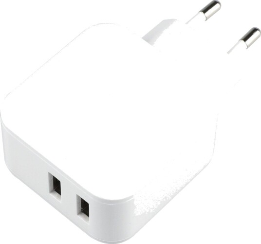 DACOTA PLATINUM USB VEGGLADER 4,8 A 2 PORTER, HVIT