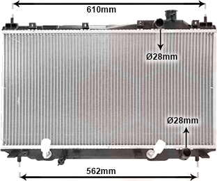 VAN WEZEL 25002114 Radiator motorkjøling