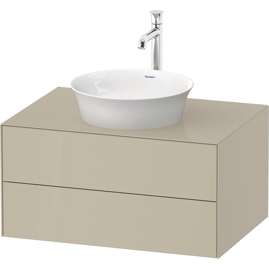 Duravit White Tulip Servantskap 2 skuf. 80x55x40,8 cm Taupe Høyglans